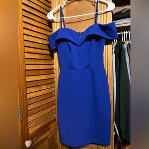 blue formal dress